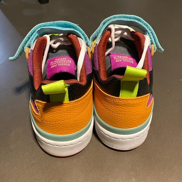 2021 ADIDAS FORUM MID LOW "SONIC FUSHIA/PINK TINT/ACID MINT” SNEAKERS - Picture 3 of 5